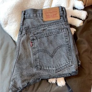 Levi’s black jean shorts, size 29